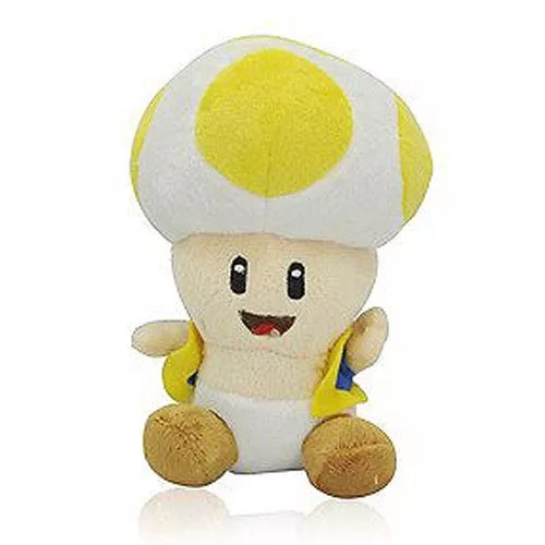 pelucia nintendo super mario bros. toad amarelo 18cm Pelúcia Nintendo Super Mario Bros. Blooper 15cm