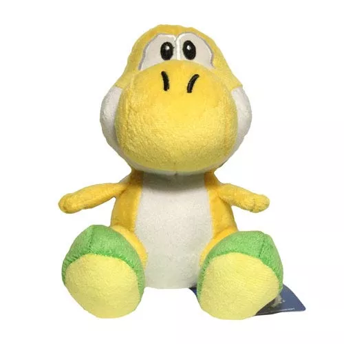 Pelúcia Nintendo Super Mario Bros. Yoshi Amarelo 18cm