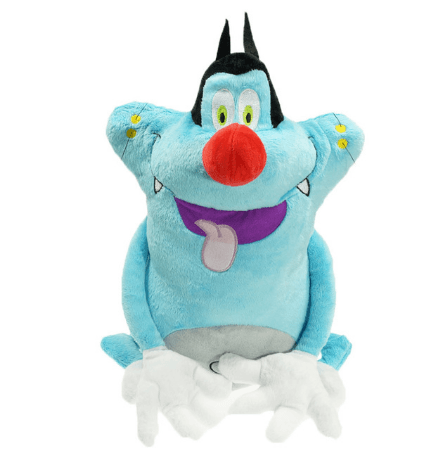 Pelúcia Oggy e as Baratas Tontas Oggy and the Cockroaches 38cm