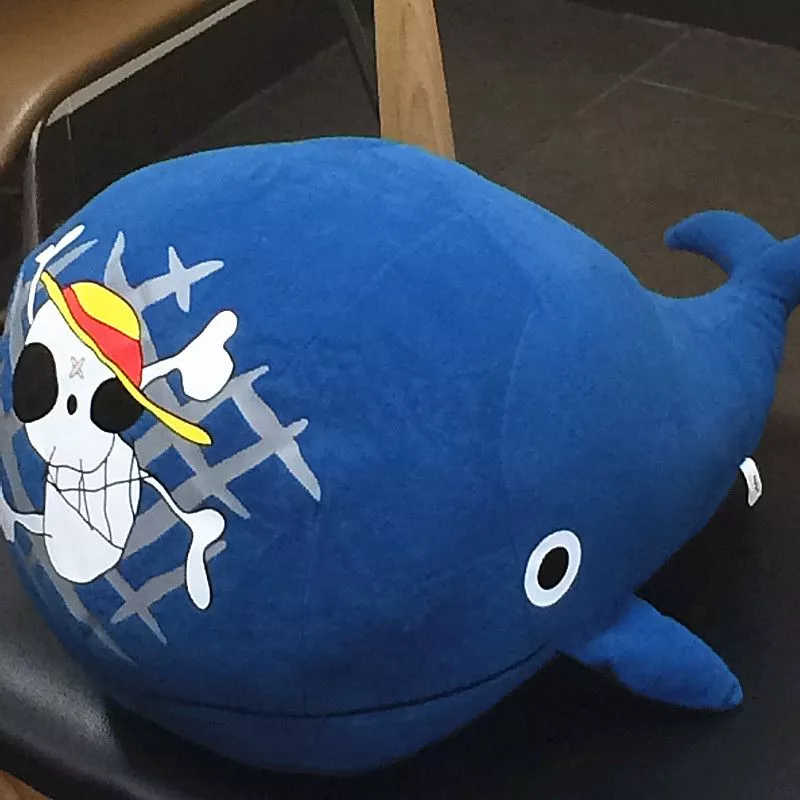 Pelúcia One Piece 42cm de alta qualidade moda presente fornecimento raab laboon boneca pelúcia o chapéu palha piratas sinal baleia ilha brinquedo recheado