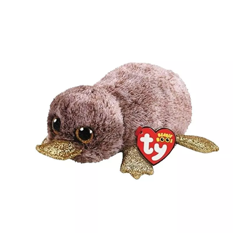 Pelúcia Ornitorrinco Glitter Bege 15cm