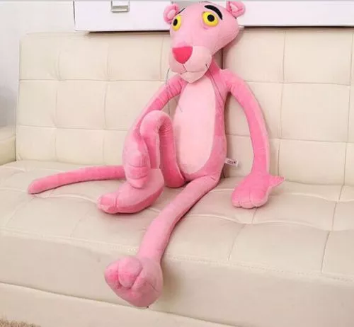 Pelúcia Pantera Cor De Rosa Grande 40cm