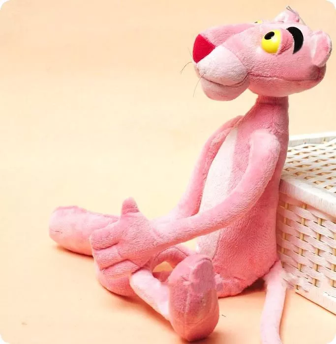 🔥 Pelúcia Pantera Cor-de-rosa Pink Panther 40cm - Geek 