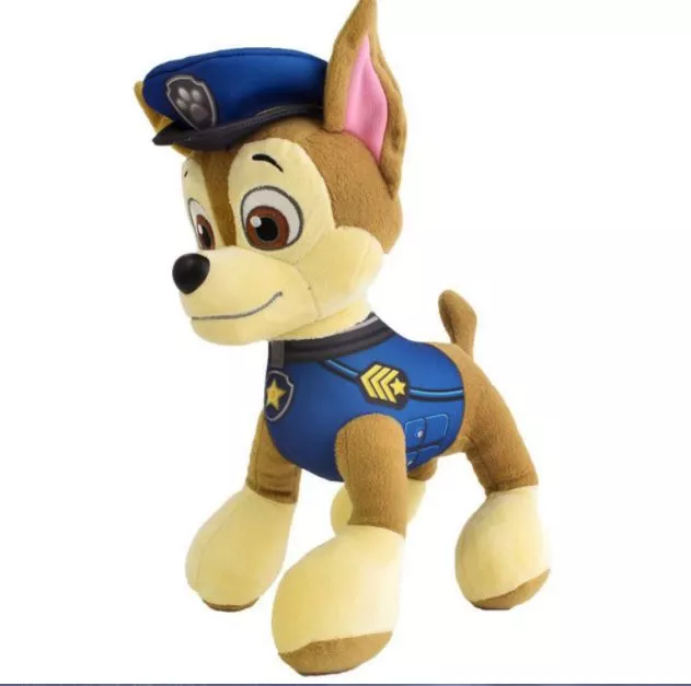 pelucia patrulha canina chase 20cm Pelúcia Paw Patrol Patrulha pata Do Cão Filhote De Cachorro De Pelúcia Boneca Brinquedos de Pelúcia Para As Crianças Presentes de Aniversário