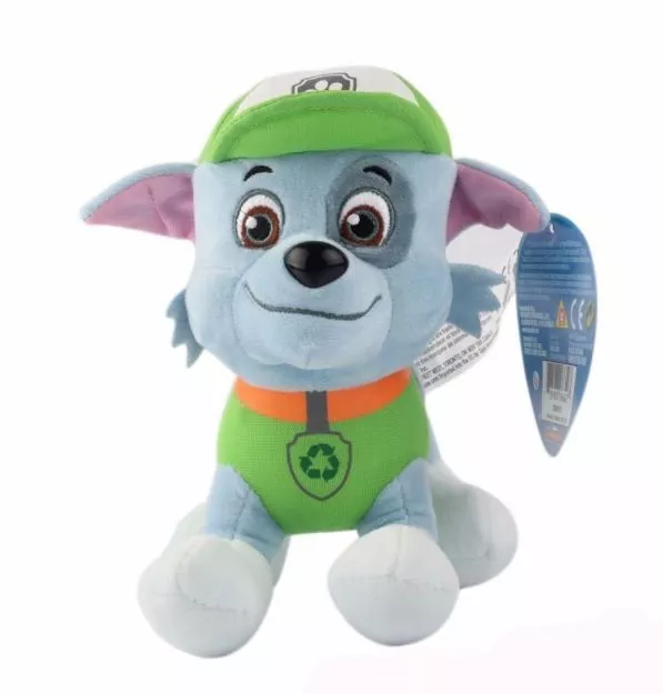 pelucia patrulha canina rocky 20cm Pelúcia Paw Patrol Patrulha pata Do Cão Filhote De Cachorro De Pelúcia Boneca Brinquedos de Pelúcia Para As Crianças Presentes de Aniversário