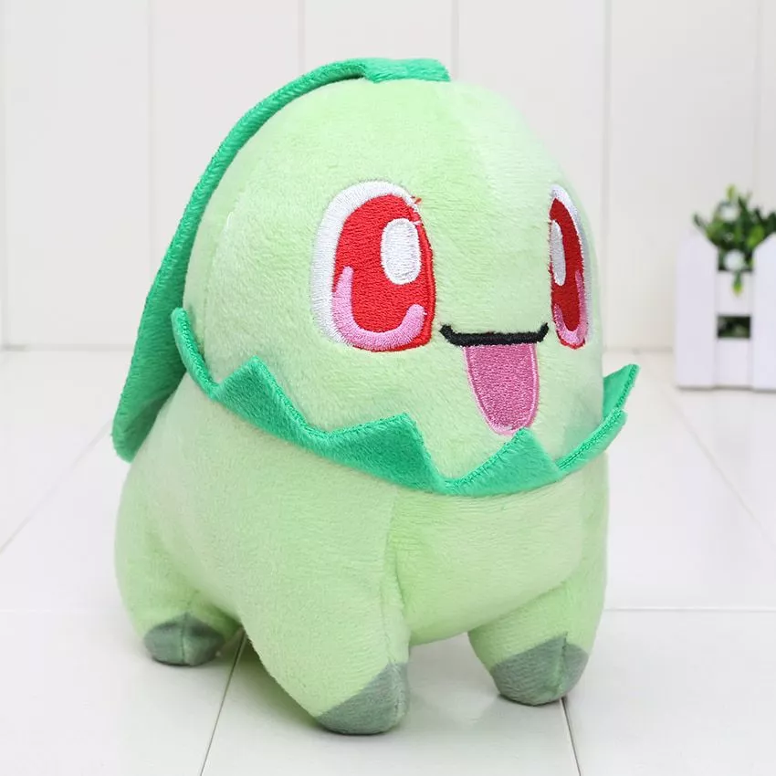 pelucia pokemon 15cm chikorita macio recheado bolso boneca brinquedo animal Hoopet gato tigela cão alimentador de água tigela gato gatinho beber fonte comida prato tigela para animais de estimação bens