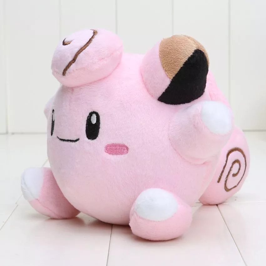 pelucia pokemon 15cm clefairy brinquedo recheado boneca Pantufa Inverno Interior de Algodão Acolchoado de Pelúcia Térmica Dos Desenhos Animados Urso Garra Não-deslizamento Sapatos Chinelos Em Casa Chinelos Chinelos de Chão de Algodão