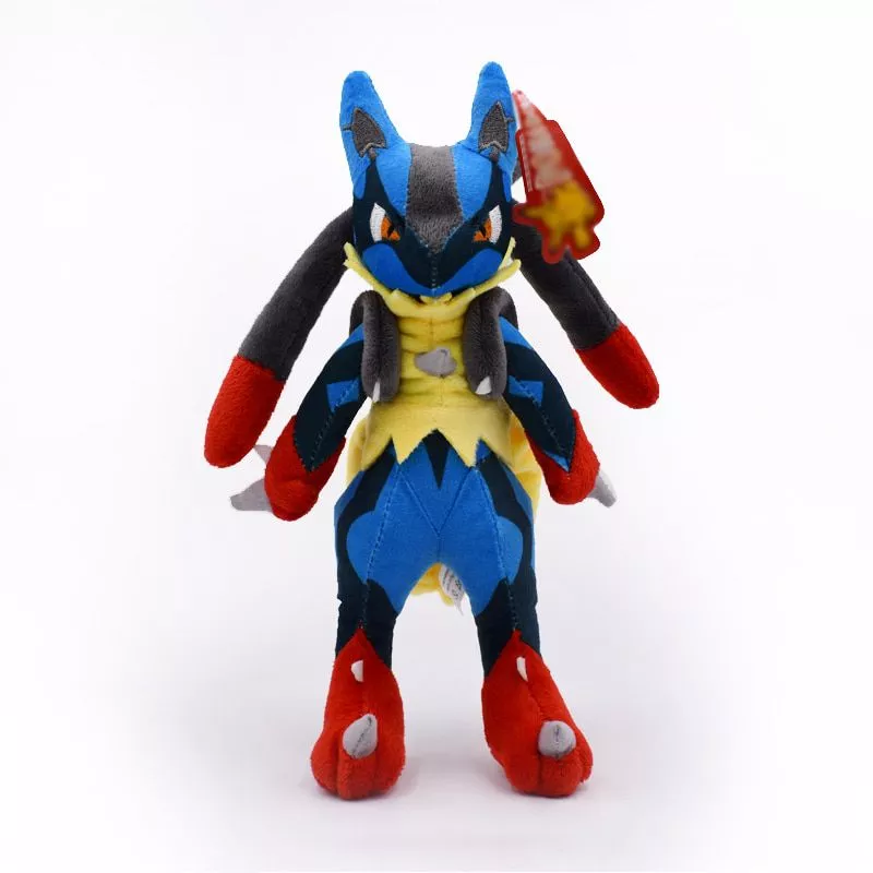 pelucia pokemon 28cm mega lucario x y pelucia brinquedos macio boneca para Action Figure yata misaki & fushimi saruhiko figuras de ação anime pvc brinquedos coleção modelo brinquedos frete grátis