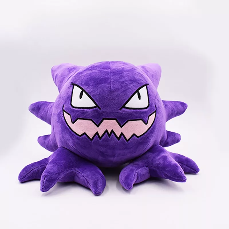 pelucia pokemon 30cm haunter boneca de pelucia brinquedos recheados macio grande Touca Kirby elástico dos desenhos animados boné inverno manter quente bordado chapéu de malha brinquedos de pelúcia para crianças presente aniversário da menina