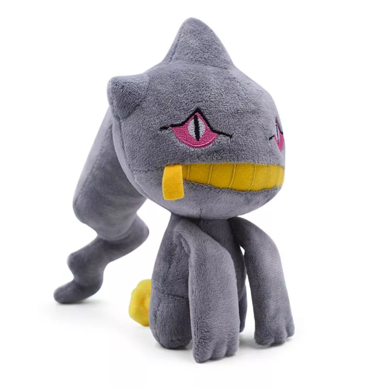 pelucia pokemon banette branette 18cm kawaii pikachu anime figura de pelucia Touca Kirby elástico dos desenhos animados boné inverno manter quente bordado chapéu de malha brinquedos de pelúcia para crianças presente aniversário da menina