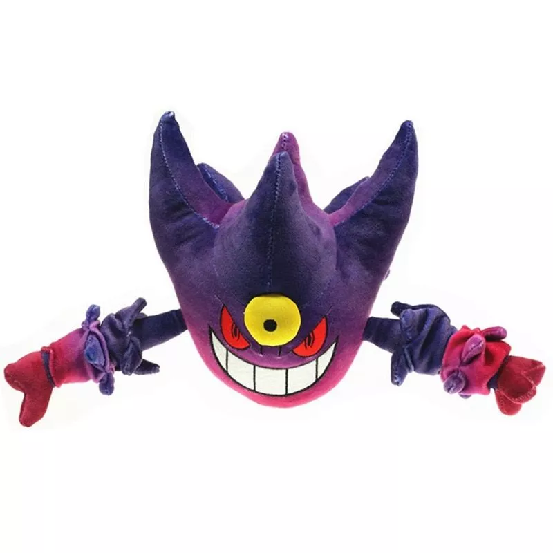 pelucia pokemon mega evolucao gengar haunter boneca pikachu anime brinquedos Bolsa 40cm unicórnio esqueleto raio-x de pelúcia bonito crianças saco de escola pacote macio recheado personalidade animais crossbody brinquedos saco do miúdo presente da menina