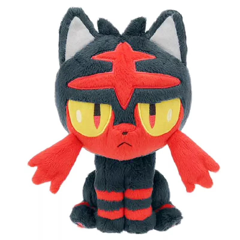 pelucia pokemon takara tomy pokemon cartoon anime personagens kawaii litten recheado Pelúcia 23cm gengar pokemon morcego demônio animal filme boneca recheado macio alta qualidade novo aniversário dia das bruxas presente natal criança