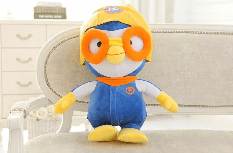 pelucia pororo the little penguin pororo o pequeno pinguim 30cm Colar pequeno do cão do produto do animal de estimação das cores do material 5 do veludo macio ajustável elástico da segurança do colar do gato do encanto do coração e do sino