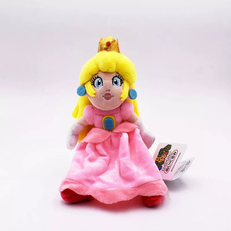 pelucia princesa mario bros 20cm 001 Carteira Jogo Super Mario Bros 9cm