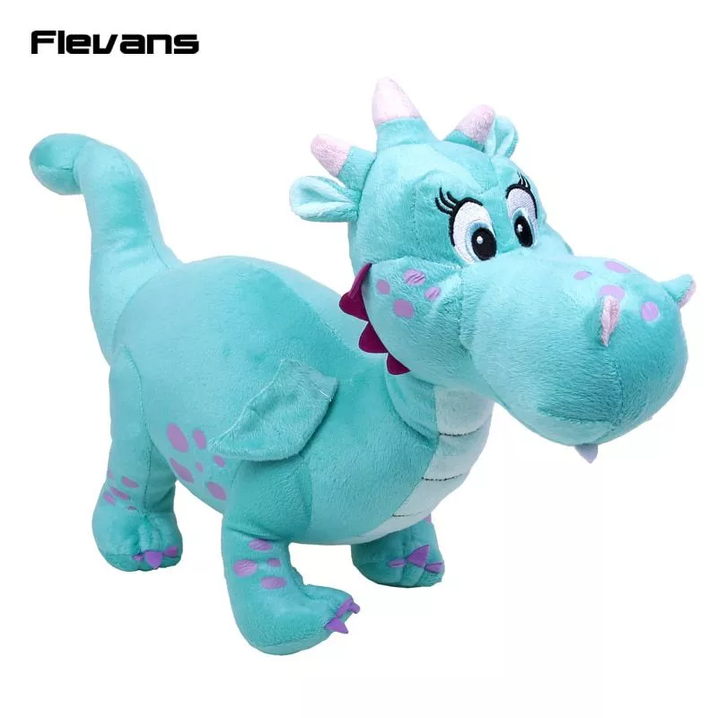 Pelúcia Princesa Sofia Crackle Dragon Dinosaur Plush Toy Soft Stuffed Animals Dolls Baby Toys Gifts 43cm