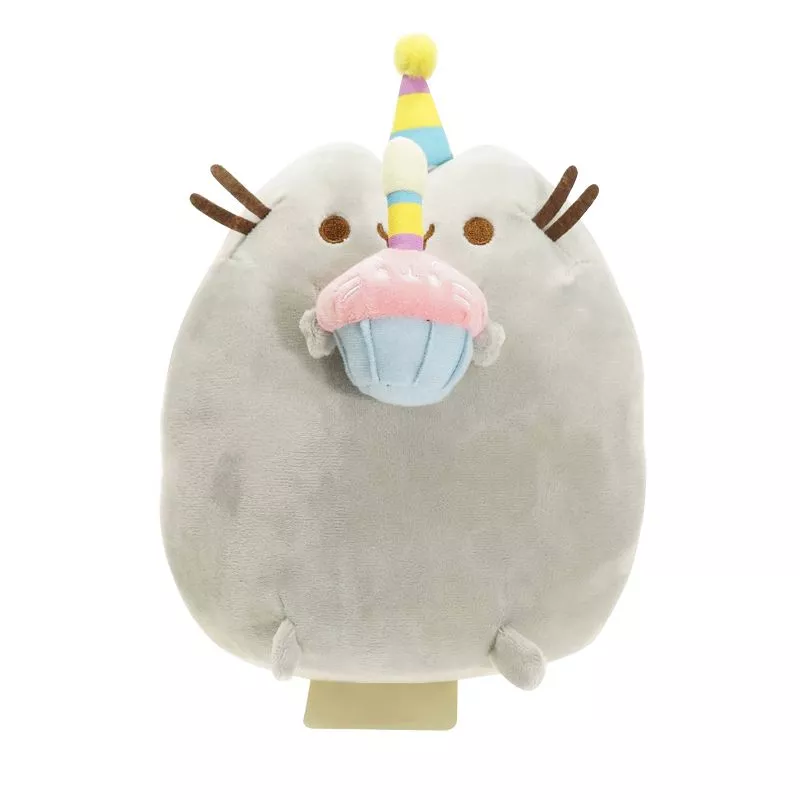 Pelúcia Pusheen Gato Facebook Cookie Cinza 15cm