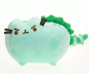 Pelúcia Pusheen Gato Facebook Green 25cm