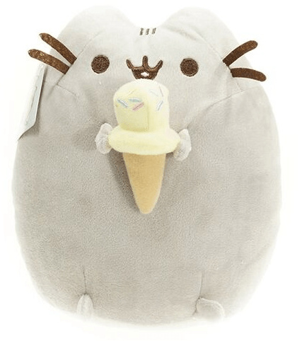 pelucia pusheen gato facebook ice cream sorvete cinza 15cm Estojo Bolsa Porta Lápis Escolar Anime Yuri on Ice #2
