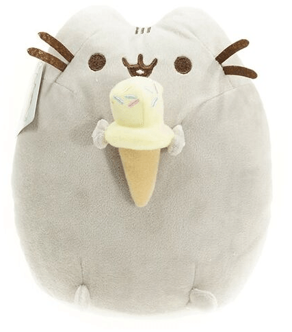 pelucia pusheen gato facebook ice cream sorvete cinza 15cm Suporte de banda de mão do telefone de silicone universal anel de dedo push pull aperto suporte de cor doce pulseira cinta push pull suporte