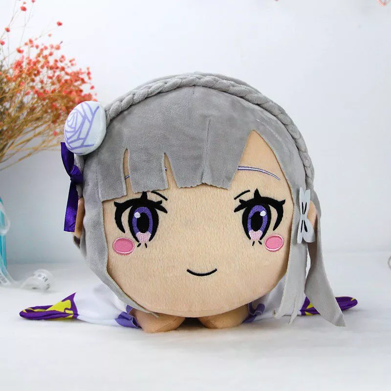 pelucia rezero life in another world emilia anime 42cm Luminária Anime re zero starting life in another world led night light para decoração do quarto nightlight presente re zero emilia 3d lâmpada