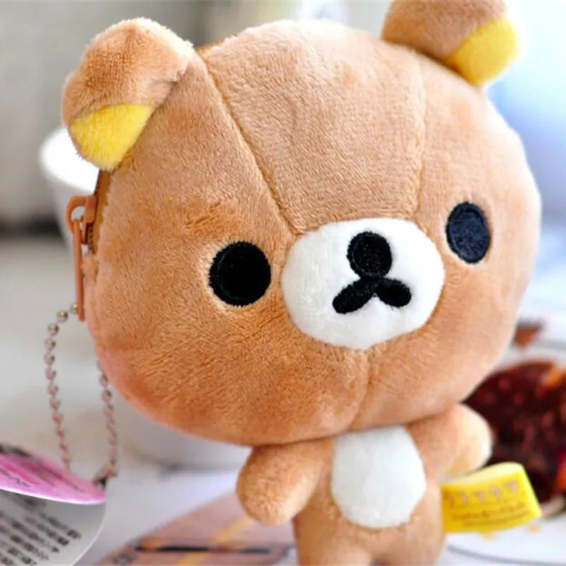 pelucia rilakkuma 12cm kawaii plumpy urso pelucia bolsa chaveiro macio brinquedo Solar led route iluminação paisagem luzes gramado luz do jardim decoração piso plug planta luz jardim decoração gramado luz