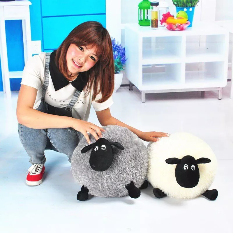 pelucia shaun the sheep a ovelha chone 30cm Bonito Animal De Pelúcia Sorridente Marrom Ovelha De Pelúcia Beanie Macio Capa Chapéu Adulto Das Mulheres Mornas do Inverno Dos Miúdos Das Crianças Meninas Traje Cosplay