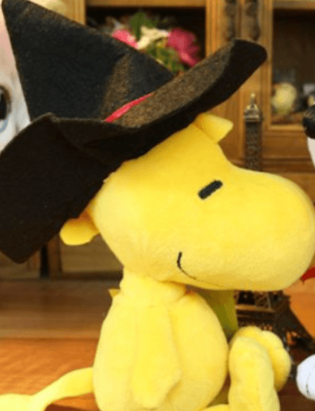 Pelúcia Snoopy Dog Amendoim Woodstock 18cm