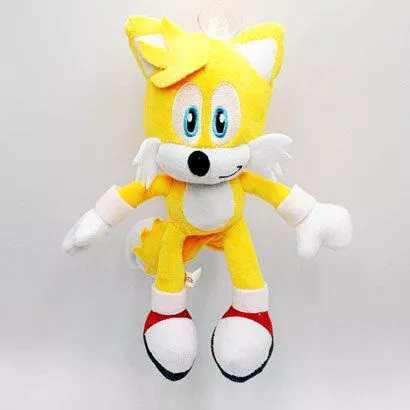 pelucia sonic hedgehog game runner miles tails prower 28cm Pelúcia Sonic Hedgehog Game Runner Knuckles 28cm