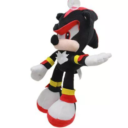 pelucia sonic hedgehog game runner shadow 28cm Pelúcia Sonic Hedgehog Game Runner Knuckles 28cm