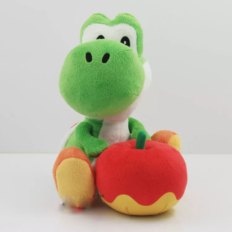 pelucia super mario 17cm yoshi com maca boneca de pelucia brinquedo Action Figure 7cm Jojo's bizarre adventure figura diamante kujo jotaro higashikata josuke rohan figura de ação japão pvc anime estatueta 6 pçs/set