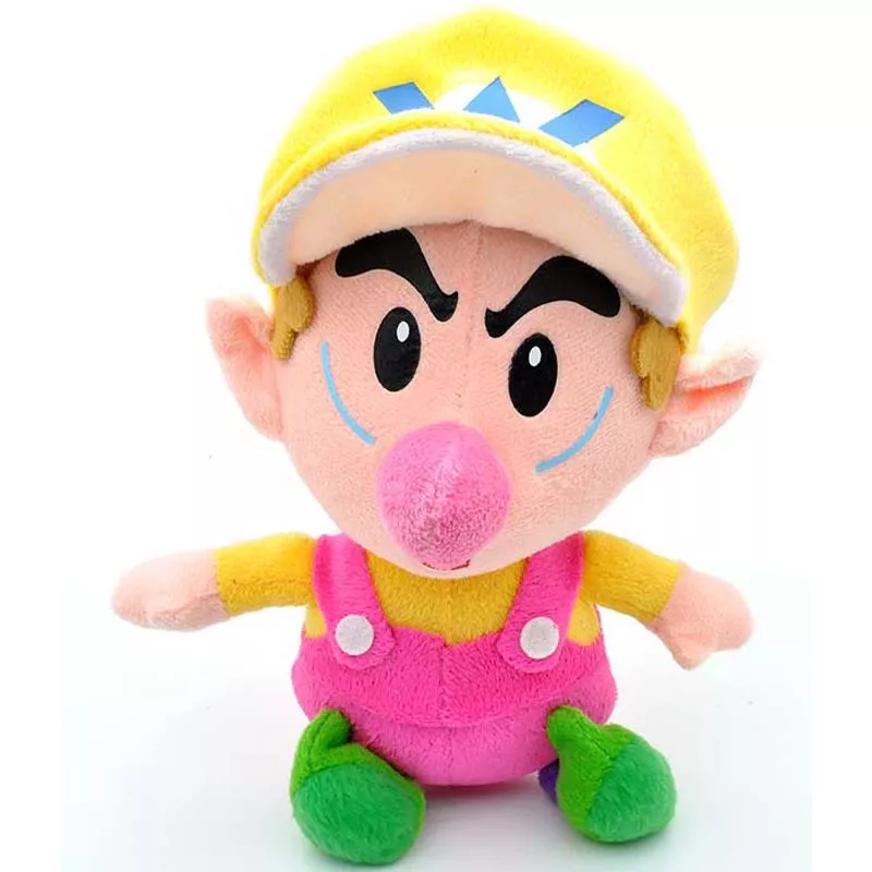 Pelúcia Super Mario Bros Bebê Wario 22cm