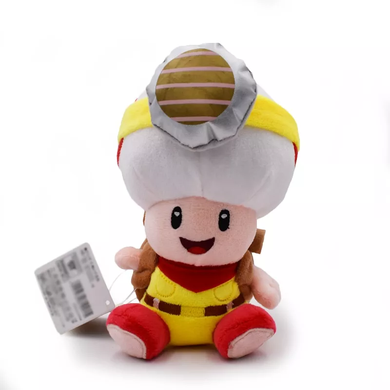 Pelúcia Super Mario Bros Cogumelo Toad Irmão 20cm