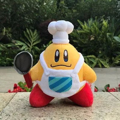 pelucia super mario bros cozinheiro kirby 20 cm 1 Touca Kirby elástico dos desenhos animados boné inverno manter quente bordado chapéu de malha brinquedos de pelúcia para crianças presente aniversário da menina