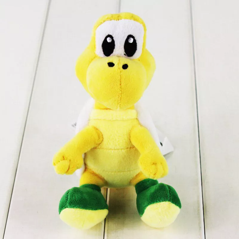 Pelúcia  Super Mario Bros Koopa Tropa verde 16 cm