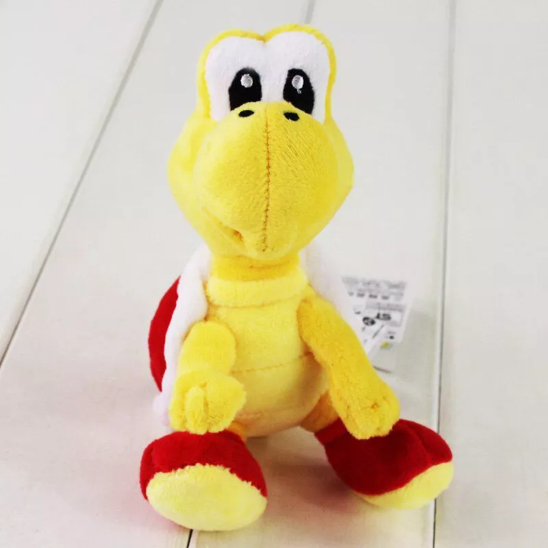 Pelúcia  Super Mario Bros Koopa Tropa vermelho 16 cm