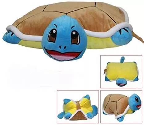 Pelúcia Travesseiro Peça Anime Pokemon Squirtle 50cm