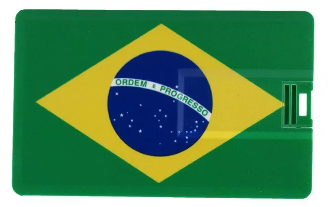 pen drive bandeira brasil 4 a 32gb Pen Drive Mini Super Compacto Prova D'água 2GB a 64GB