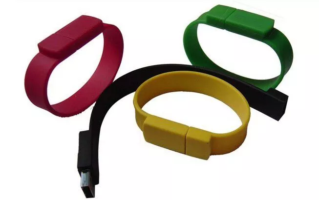 pen drive bracelete pulseira silicone varias cores 2gb a 64gb Pen Drive Pata de Gato 2GB a 64GB