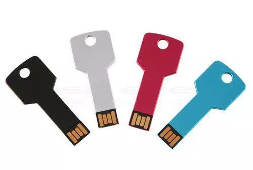 Pen Drive Chave Metal Várias Cores 2GB a 512GB