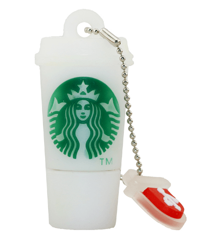 pen drive copo starbucks 4gb a 32gb Pen Drive Bracelete Pulseira Silicone Várias Cores 2GB a 64GB