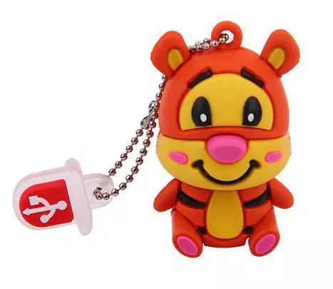 Pen Drive Disney Pooh Tigrão 2GB a 64GB