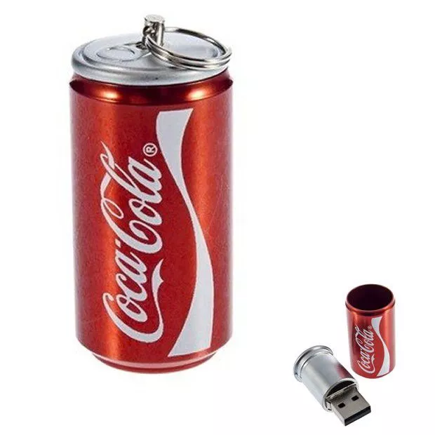 Pen Drive Lata Refrigerante Coca-Cola 2GB a 32GB