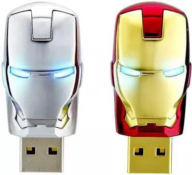 Pen Drive Marvel Disney Iron Man Homem De Ferro Avenger Máscara Vermelha 2GB a 512GB