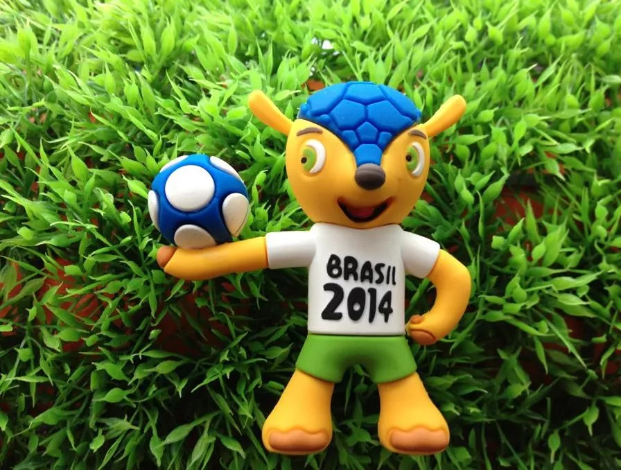 Pen Drive Mascote Copa do Mundo Brasil 2014 2GB a 64GB