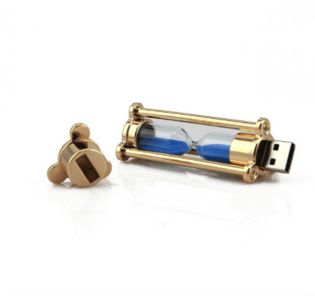 Pen Drive Modelo Metal Ampulheta 4GB a 32GB
