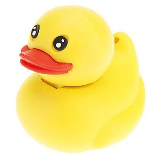 Pen Drive Pato de Borracha Amarelo 2GB a 512GB
