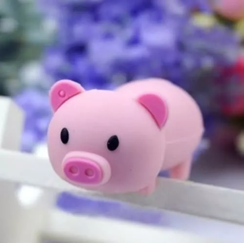 Pen Drive Porco Rosa Porquinho 2GB a 64GB