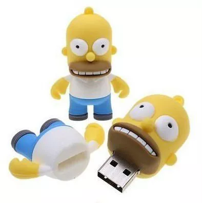 pen drive simpsons homer simpson 2gb a 512gb Pen Drive Mini Super Compacto Prova D'água 2GB a 64GB