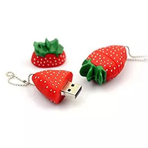 Pen Drive Strawberry Morango 4GB a 32GB
