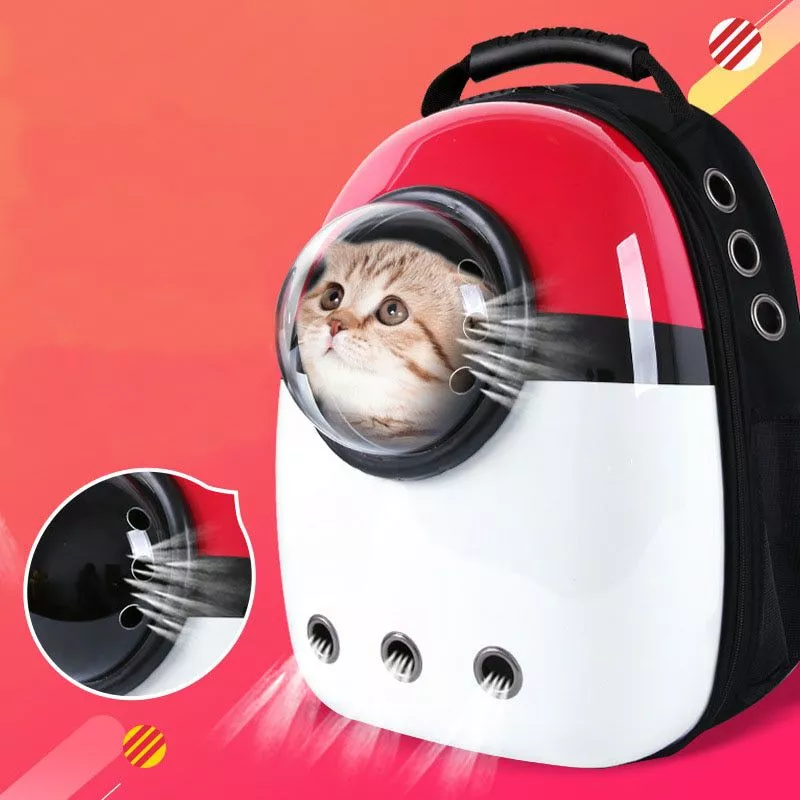 pet dog cat backpack travel cat carrier double shoulder bag space capsule cat backpack Dog Bag Breathable Dog Backpack Large Capacity Cat Carrying Bag Portable Outdoor Travel Pet Carrier L